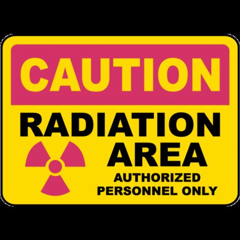 Radiation Area Authorized Only Sign