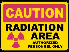 Radiation Area Authorized Only Sign